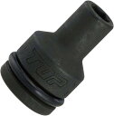 TOP工業(トップ工業) インパクトレンチ用 ソケット(差込角9.5mm) 6角サーフェイス ボルト・ナットの着脱作業向け 強靭&高耐久【リング・ピン付】 PT...