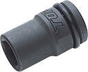 TOP工業(トップ工業) インパクトレンチ用 ソケット(差込角9.5mm) 6角サーフェイス ボルト・ナットの着脱作業向け 強靭&高耐久【リング・ピン付】 PT-321 差込角:9.5mm(3/8) 対辺寸法S:21mm 全長L:32mm ?:11.5mm