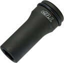 TOP工業(トップ工業) インパクトレンチ用 ディープソケット(差込角19.0mm) 6角サーフェイス 深穴ナット作業向け 高耐久【リング・ピン付】 PT-619L 差込角:19.0mm(3/4) 対辺寸法S:19mm 全長L:100mm ?:24mm