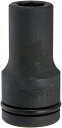 TOP工業(トップ工業) インパクトレンチ用 ディープソケット(差込角25.4mm) 6角サーフェイス 深穴ナット作業向け 高耐久【リング・ピン付】 PT-826L 差込角:25.4mm(1) 対辺寸法S:26mm 全長L:108mm ?:29mm