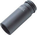 TOP工業(トップ工業) インパクトレンチ用 超ロングソケット(差込角12.7mm) 6角サーフェイス 狭所・深穴ナット作業向け 高耐久【リング・ピン付】 PT-417SL 差込角:12.7mm(1/2) 対辺寸法S:17mm 全長L:80mm