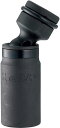 TOP工業(トップ工業) インパクトレンチ用 ユニバーサルソケット(差込角12.7mm) 6角サーフェイス 障害物回避・狭所作業向け 高耐久【リング・ピン付】 PUS-424 差込角:12.7mm(1/2) 対辺寸法S:24mm L:98.5mm 奥行:40mm