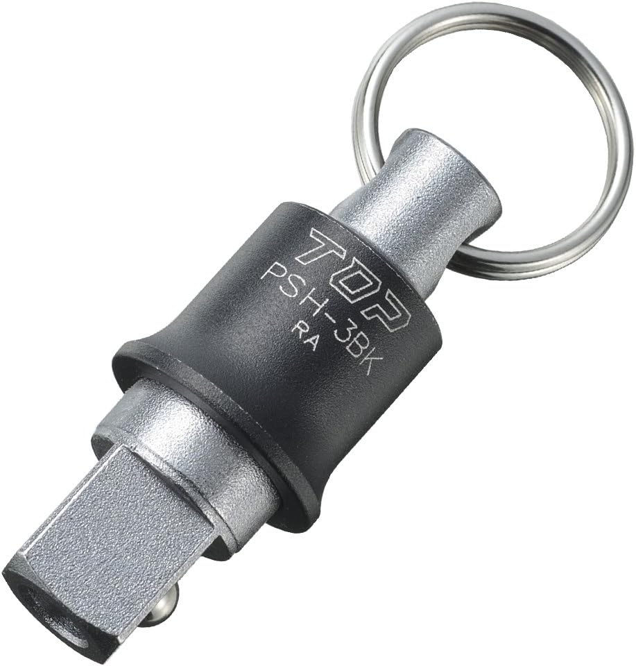 TOP工業(トップ工業) 携帯用 インパクトソケットホルダー PSH-3BK アルミ合金 軽量＆コンパクト 差込角..
