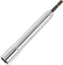 TOP工業(トップ工業) 電動ドリル用 強軸ソケットロングタイプ ETS-16L 6角サーフェイス設計 耐久性抜群 40V対応 ロング設計 165mm インパクトドライバー・電動ドリル対応 SCM435鋼製 対辺寸法S:16mm L:175mm 110mm