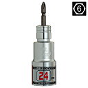S-TOOL シングル差替ソケット SS-24 24mm対応 高耐久ビット差替式 12角 インパクトドライバ対応【18V・40V対応】