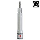 S-TOOL シングル差替ソケット SS-17L 17mm対応 高耐久ビット差替式 12角 インパクトドライバ対応 ロングタイプ【18V・40V対応】