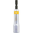 Boltex サクラソケットビット BSS-12SL 12mm セミロング 六角軸 なめたナット対応 桜型ソケット 18V対応 転がり防止 コンパクト設計