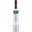 Boltex サクラソケットビット BSS-13SL 13mm セミロング 六角軸 なめたナット対応 桜型ソケット 18V対応 転がり防止 コンパクト設計