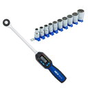 SK11(藤原産業) デジタルトルクレンチ SDT4-135+ソケットセット SHS410M 差込角12.7mm 測定範囲6.8〜135N・m 高精度±3% 1...