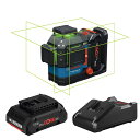 【数量限定】ボッシュ(BOSCH) GLL18V12033CG プロ仕様 レーザー墨出し器 クロスライン 18V・10.8V・単2電池対応 IP65 360° ...