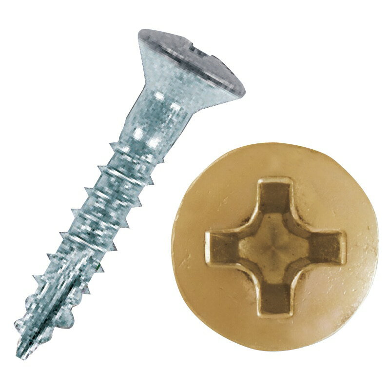 BAUHAUS(バウハウス) 木手すり用ビス（200本入り） BH-36G ＋丸皿3．5×20ゴール 040-2642