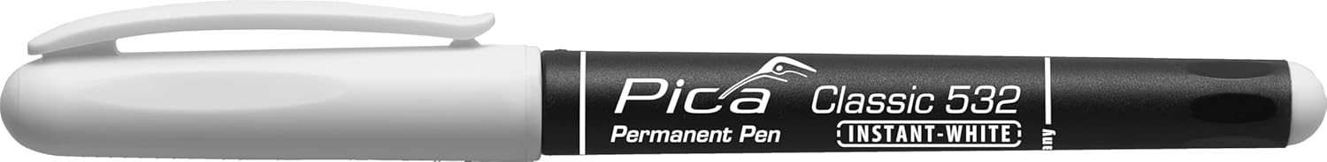 Pica ピカマーカー インスタントホワイトマーカー Classic 白（中字・1-2mm）532/52/SB 振らずに使える..