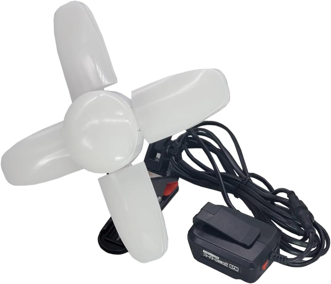 WING ACE(ウイングエース) LED電球付屋内用 BPM SLX-3000BPM バッテリーパック式 LEDクリップランプ マキタ互換 バッテリー対応 屋内用 作業灯