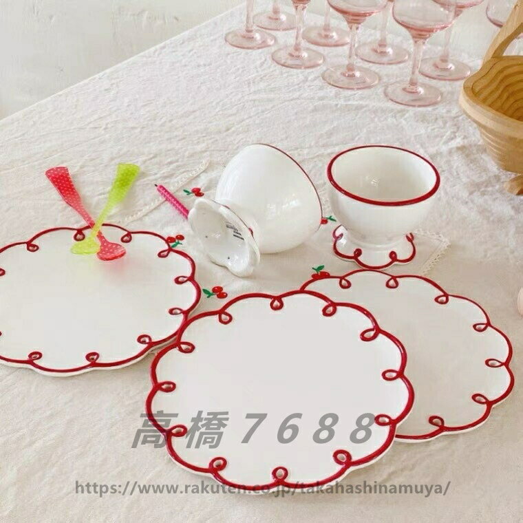 お皿 プレート 韓国 陶器 おしゃれ 送料無料 韓国インテリア おうちカフェ かわいい 可愛い シンプル 洋食器 送料無料