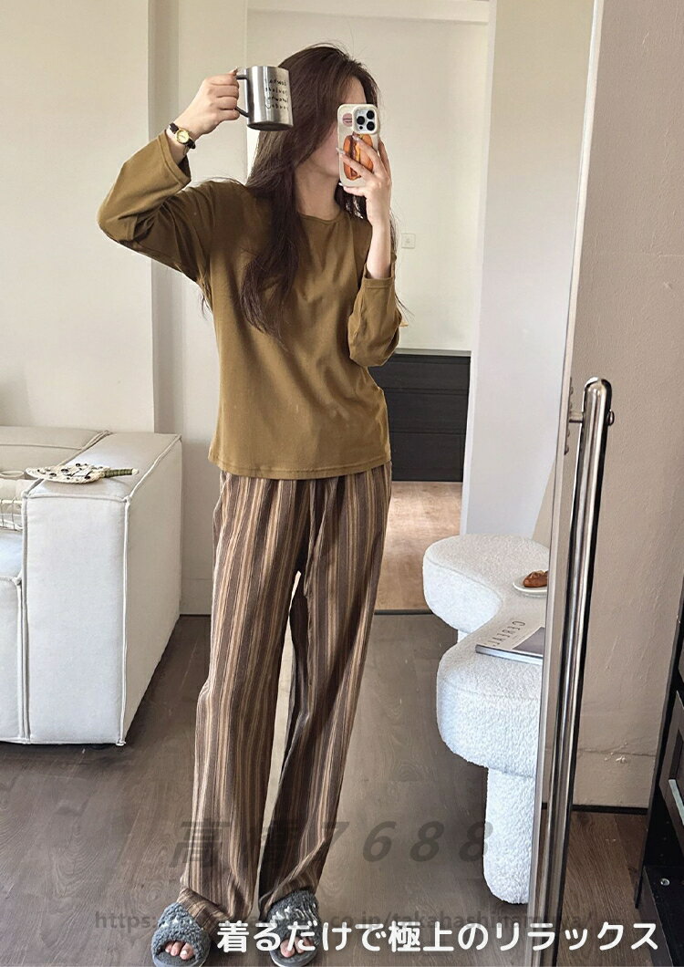 ルームウェア パジャマ レディース 綿混 コットン 長袖 前開き リカバリー 回復 休養 春 夏 秋 ナイトウェア 上下セット 部屋着 母の日 蒸れにくい 柔らかい 疲労回復パジャマ ストレス軽減 快適 おうち時間 健康 快眠 プレゼント ギフト
