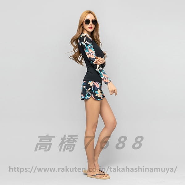 水着 レディース 5点セット ラッシュガード セット 女性 長袖 前開き UVカット 体型カバー フィットネス セット ペアルック レギンス 上下セット ブラ パンツ 吸汗速乾 セパレート シュノーケリング 大サイズ 日焼け止め 水泳 送料無料