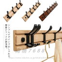 壁掛けフック ウォールフック ウォールハンガー 整理整頓 収納フック 木製 帽子掛け 洋服掛け コート掛け 省スペース 耐荷重 ナチュラル 玄関 リビング 自宅...