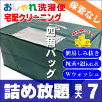 クリーニング 詰め放題 宅配 7点 クリーニング 保管 衣替え 新生活 タカケン ダブルウォッシュ 汗とり 最大一年保管 宅配クリーニング【サービス特集認定商品】7点 保管なしコース