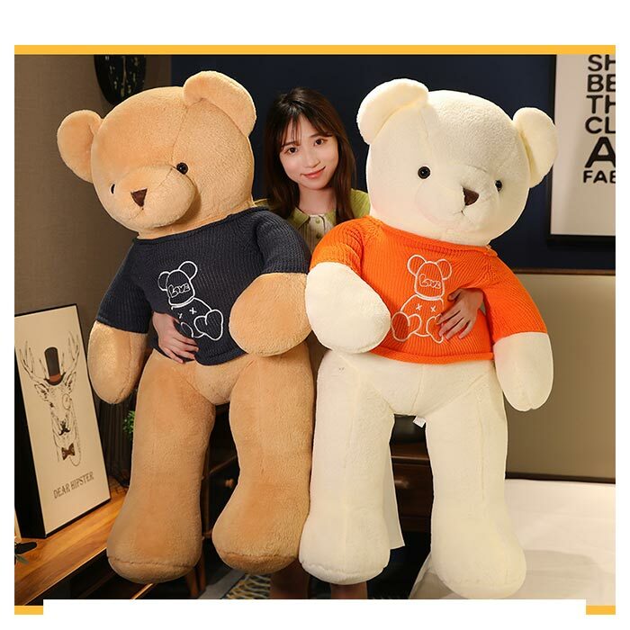 ぬいぐるみ くま クマ 抱き枕 おもちゃクッション 可愛い 癒し 贈り物 動物 添い寝 萌え萌え 彼女 子供 誕生日 記念日 プレゼント ギフト 140cm