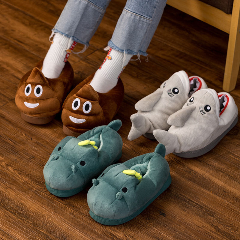 ルームシューズ ふわふわ 可愛い 冬 あったかスリッパ 男女兼用 室内履き 保温 防寒 アニマルスリッパ ..