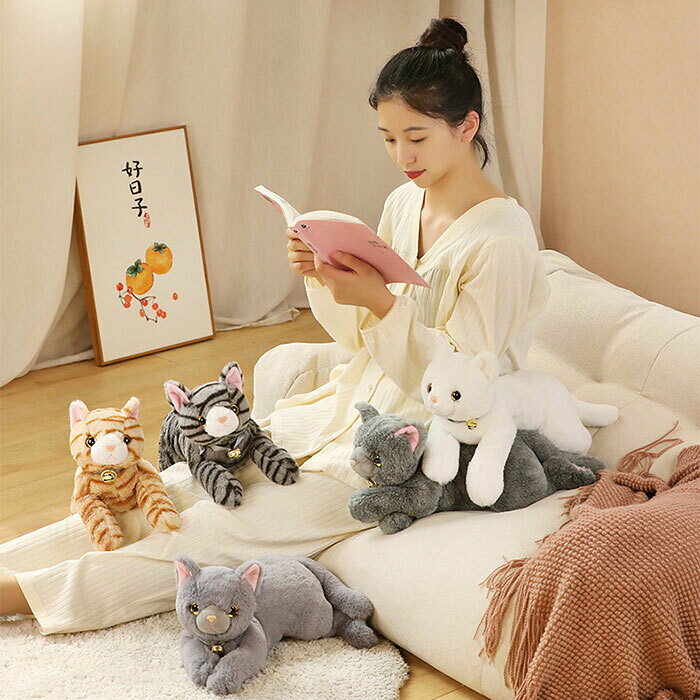 Rakuten - ぬいぐるみ 猫 ねこ 猫 抱き枕 おもちゃ かわいい 子供 彼女 飾り プレゼント ギフト 贈り物 お祝い 誕生日 記念日 35CM