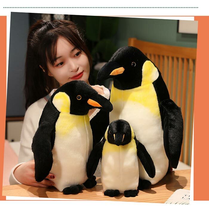 ペンギン ぬいぐるみ ペンギン リアル 抱き枕 かわいい ふわふわ インテリア 　手触りいい お祝い ギフト 23cm