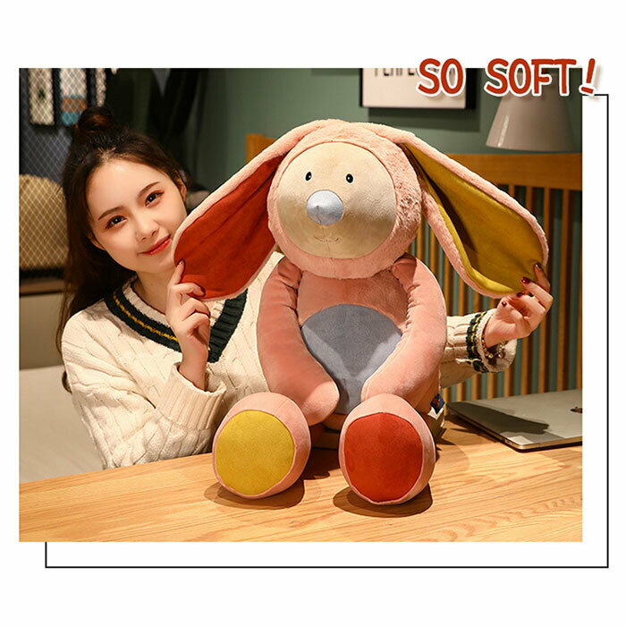Rabbit - ぬいぐるみ うさぎ ゾウ くま クマ かわいい 萌え もこもこ 子供 彼女 飾り おもちゃ プレゼント ギフト 贈り物 お祝い 誕生日 記念日 50CM