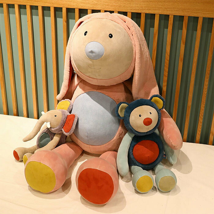 Elephant - ぬいぐるみ うさぎ ゾウ くま クマ かわいい 萌え もこもこ 子供 彼女 飾り おもちゃ プレゼント ギフト 贈り物 お祝い 誕生日 記念日 70CM