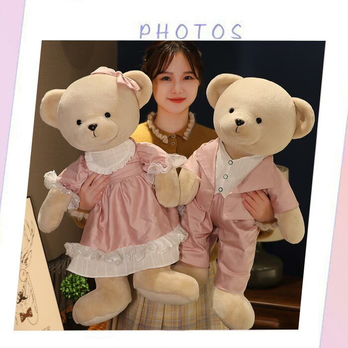 Harman - ぬいぐるみ くま クマ テディベア 抱き枕 恋人 結婚式 お誕生日 プレゼント置物 おもち 贈り物 動物 添い寝 かわいい 癒し インテリア 店飾り 75cm