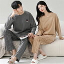 カップルパジャマ ペアパジャマ 春夏秋冬 長袖ルームウェア 綿 ペアルック 寝巻き 可愛い チェック柄 上下セット レディース/メンズ 部屋着 オシャレ ギフト単品売り