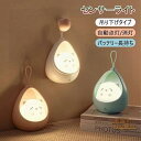 ナイトライト 人感 センサー 授乳ライト うさぎ ネコ 可愛い 自動点灯 消灯 USB充電 間接照明 優しい光 常夜灯 明るい ベッド ライト 軽量 持ち運び 寝室 卓上 階段 玄関 廊下 室内 照明 転倒防止 安全 赤ちゃん 誕生日 クリスマス 出産祝い