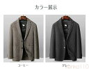 【送料無料】70%ウール ウールコート チェスターコート スーツ グースダウン 85%ダウン ジャケット ハーフコート ミドル丈 ライナー付き ダウンライナー脱...