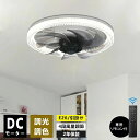 シーリングファンライト リモコン付き 天井 シーリングライト ファン DCモーター LEDシーリングライト 薄型 シーリングファン ファン付 LED電球 天井照...
