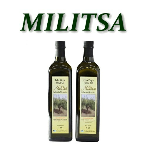 オリーブオイル ノンフィルター コロネイキ ギリシャ カラマタ エキストラバージンオリーブオイル 1L 2本 コロネイキ種 ギフト シングルエステート MILITSA 贈答 内祝い 1000ml ミリツァのサムネイル