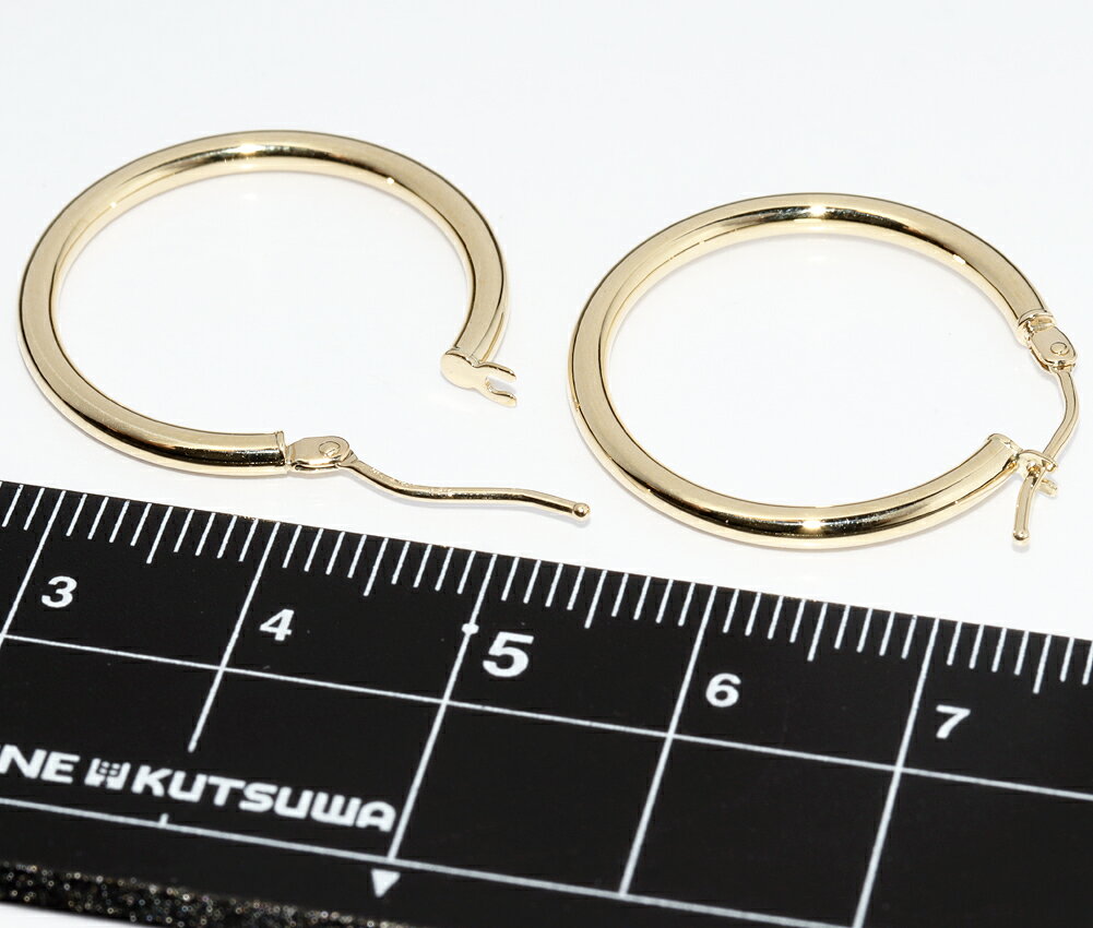 たかみ質店楽天市場店のフープピアス K18YG｜アングル3
