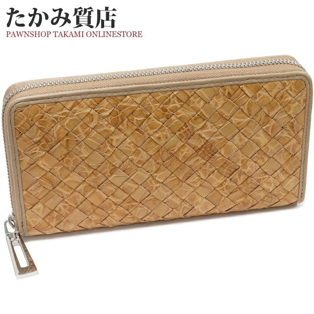 ラウンドファスナー長財布マット加工...