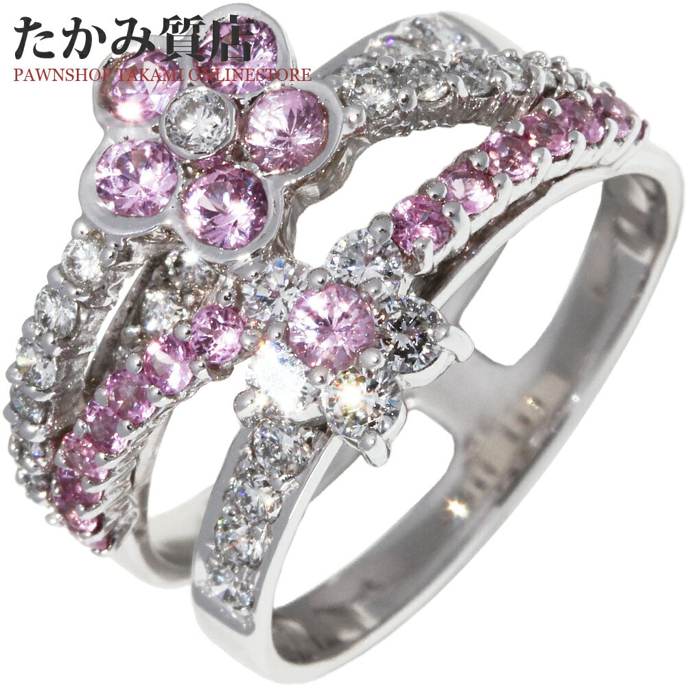 指輪Pt900ピンクサファイア0....