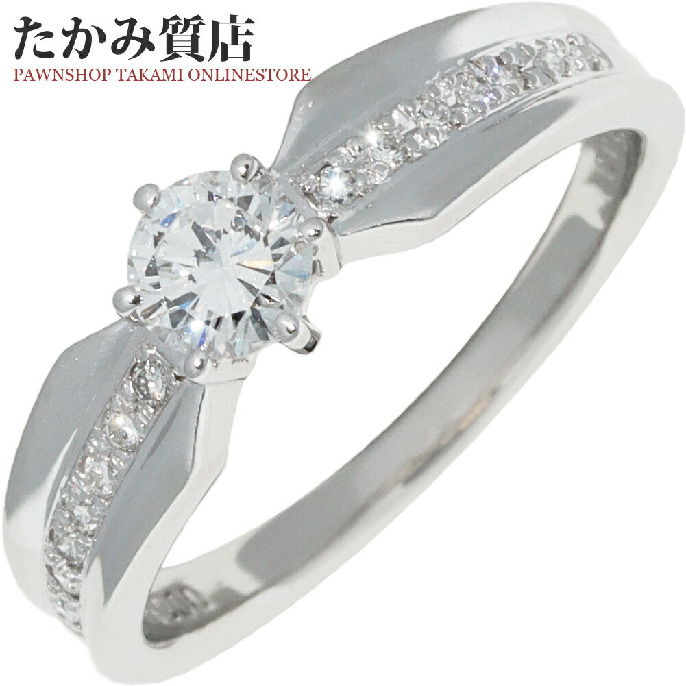 Rakuten - 指輪 Pt900 ダイヤ0.31ct ダイヤ0.085ct 11号