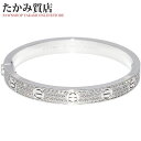 カルティエ バングル K18WG ダイヤ204P(約計1.99ct) ラブブレス フルパヴェダイヤ N67176 #16