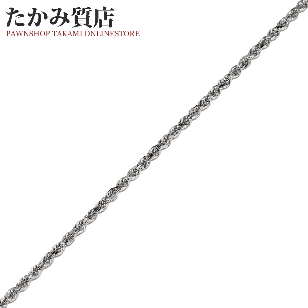 Rakuten - ブレスレット K18WG カットロープ