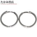 ピアス K18WG フープピアス(4)