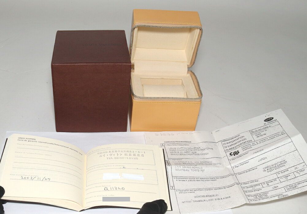 ルイヴィトン タンブール GMT Q1132 メンズ