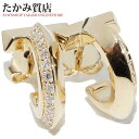 ティファニー ピアス K18YG ダイヤ0.40ct Tワン フープピアス