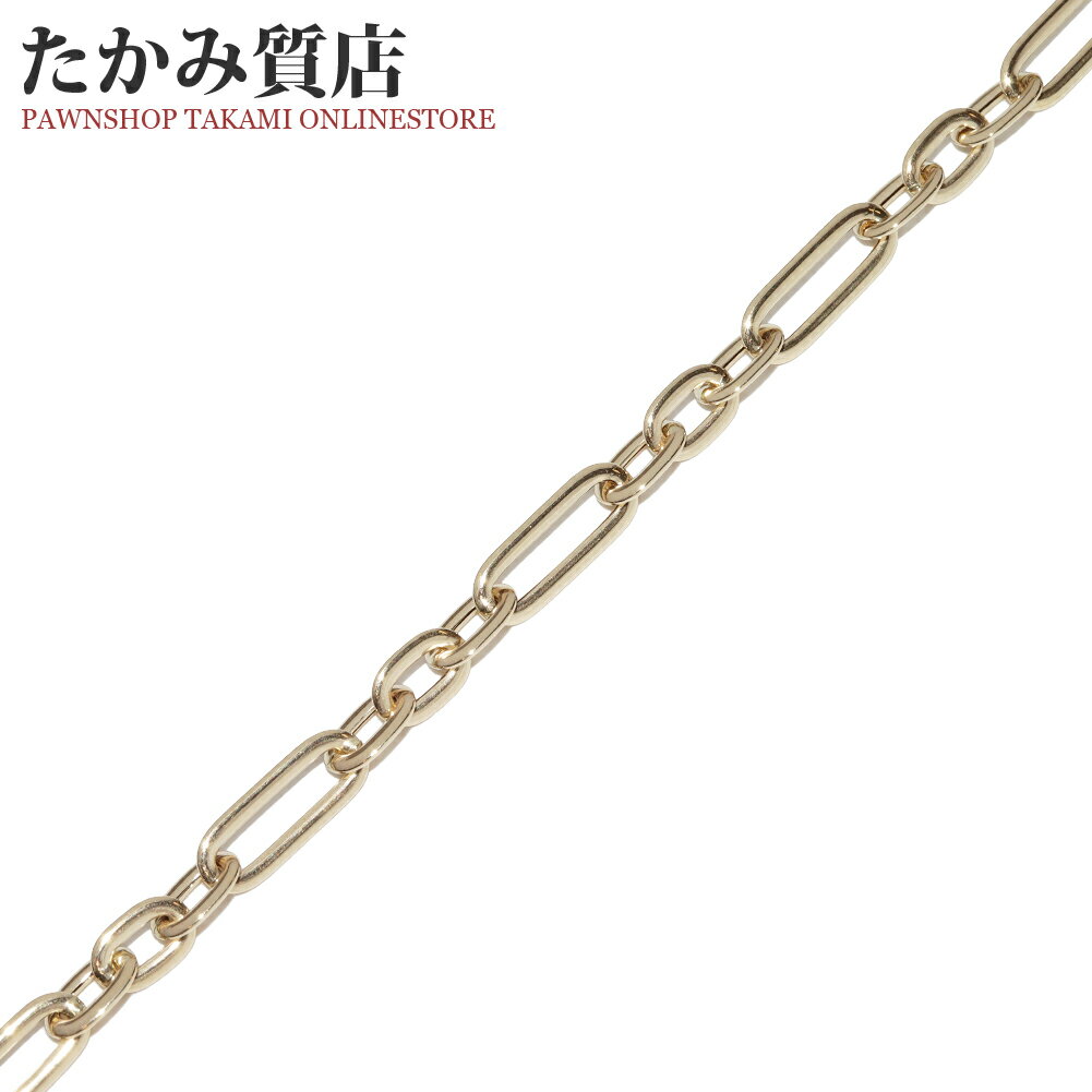 ブレスレット K18YG フィガロ チェーンブレスレット