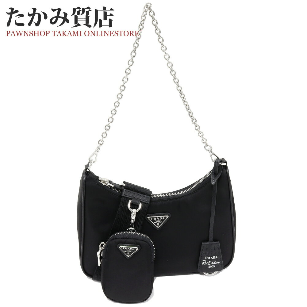 楽天市場】prada プラダ ナイロン チェーン ショルダーバッグ（バッグ