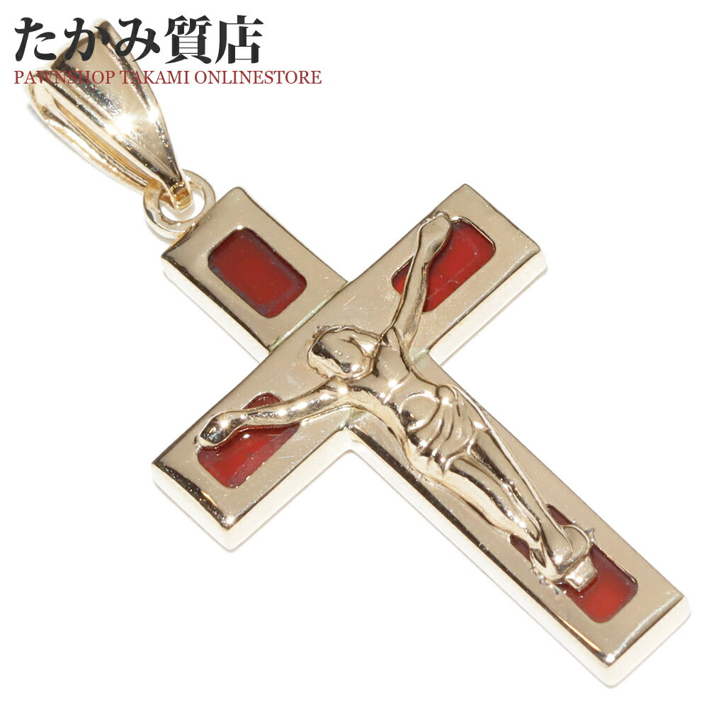 ペンダントトップK18YGカーネリ...