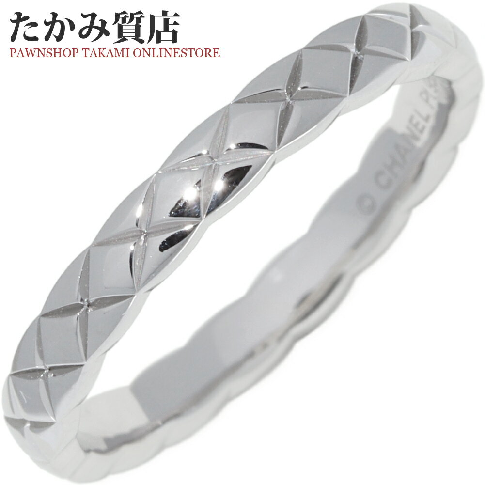 シャネル 指輪 Pt950 ココクラッシュ マリッジリング スモールモデル J11117 #55(約14.5号)