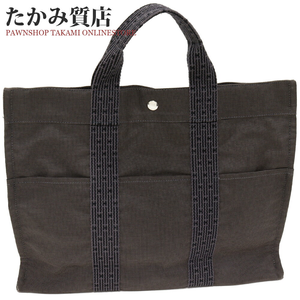Rakuten - エルメス トートバッグ ハンドバッグ エールライン トート MM キャンバス グレー