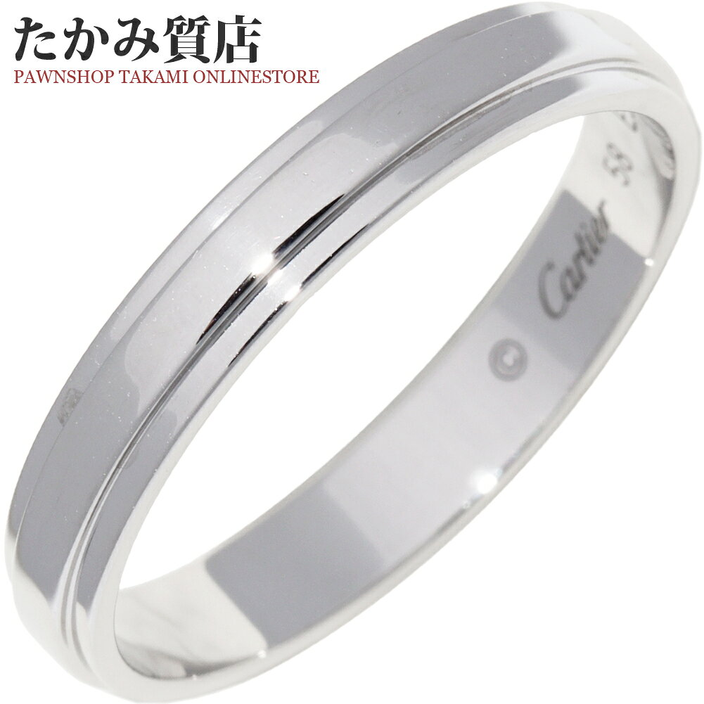 Rakuten - カルティエ 指輪 Pt950 ダムール ウェディングリング 幅3.5ミリ B42103 #58(約17.5号)