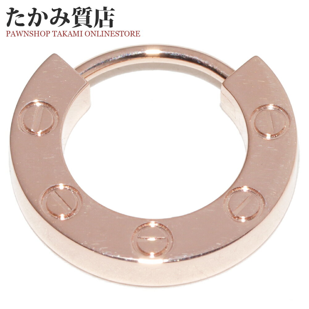 Rakuten - カルティエ ピアス K18PG ラブ シングルイヤリング フープピアス 片方のみ B8301422